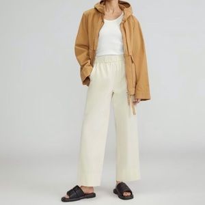 NWT Everlane The Easy Pants in Canvas Cream Organic Cotton Womens Size 6 Cropped